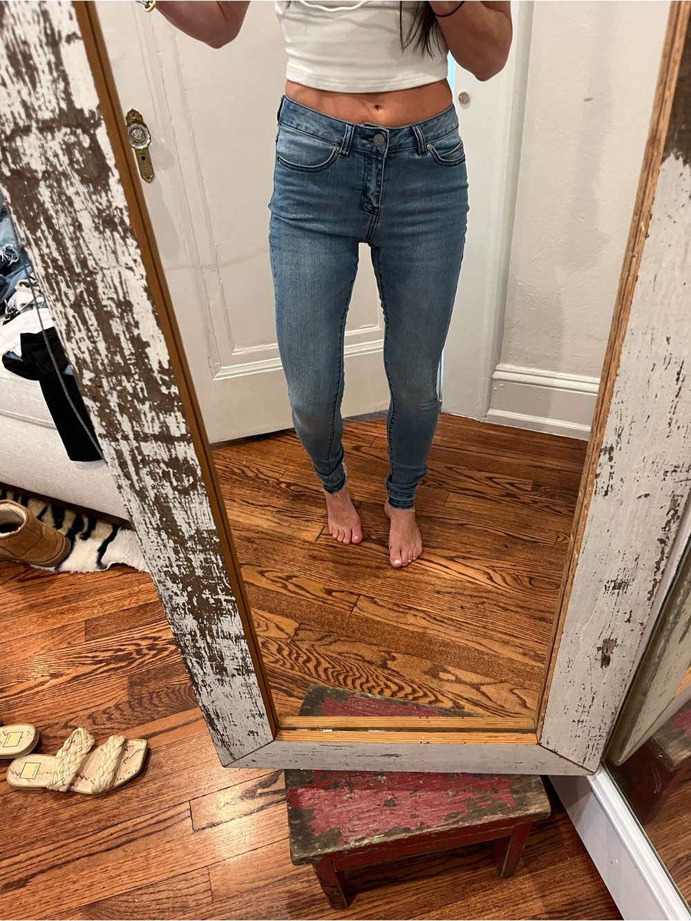 Noisy May Light Blue Skinny Jeans